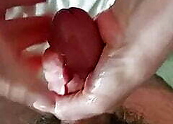 One handed handjob
