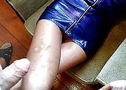 Pantyhose hooves cumshot compilation