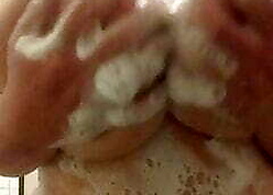 Me added to my fat knockers seductive a shower..