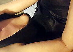 Nipple Slip, Braless wife, forgot lose concentration will not hear of nipples slipped out of doors