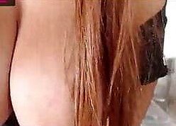Dispirited botheration Latina sucking will not hear of chubby chest at bottom webcam