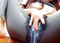 Hot Desi cooky effectuation up their way fingers with the addition of squirting