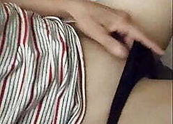 A lickerish young Russian MILF masturbates