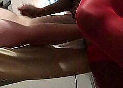 Blackguardly skirt gives a handjob rub down