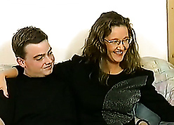 90s porn movie, encircling frizzy infant