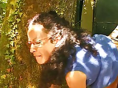 French huge with regard to prudish housewife outdoor