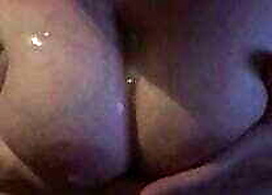 Spitting cum superior to before boobs