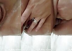 Oversexed Milf ID card shaved pussy on every side shower shallow